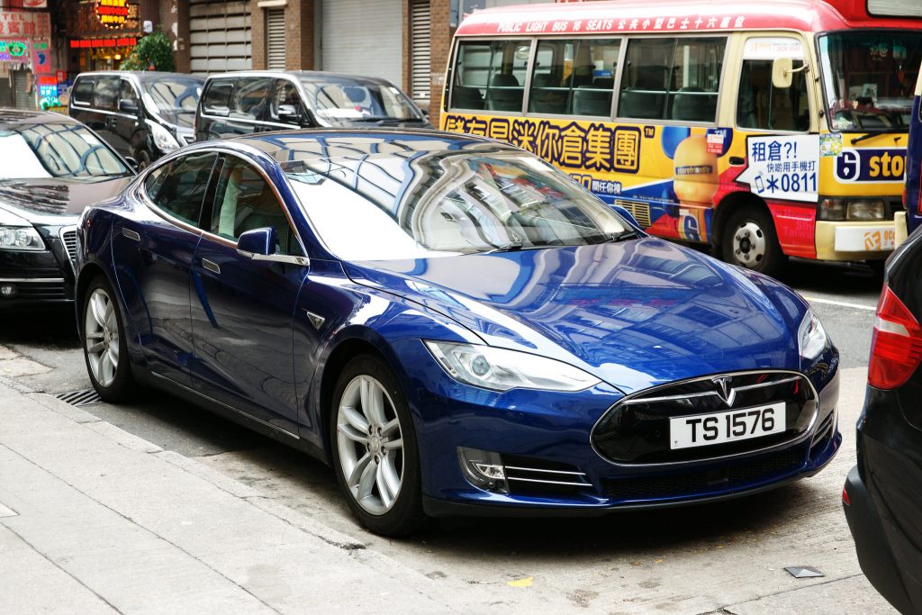 Tesla car in China