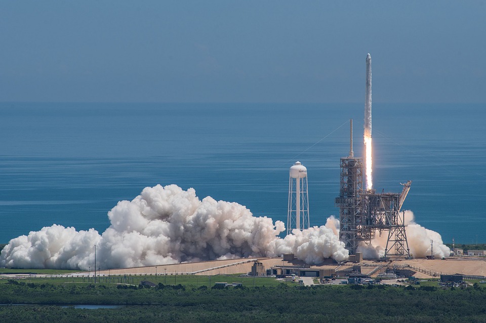SpaceX's rocket launch.