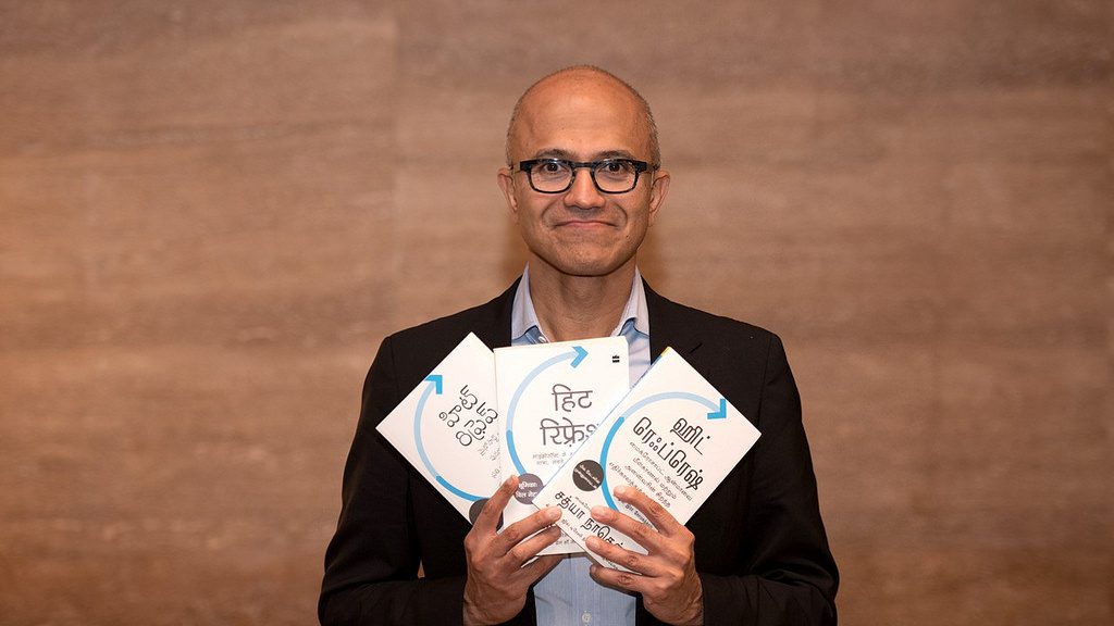 Satya Nadella on his book launch hit refresh
