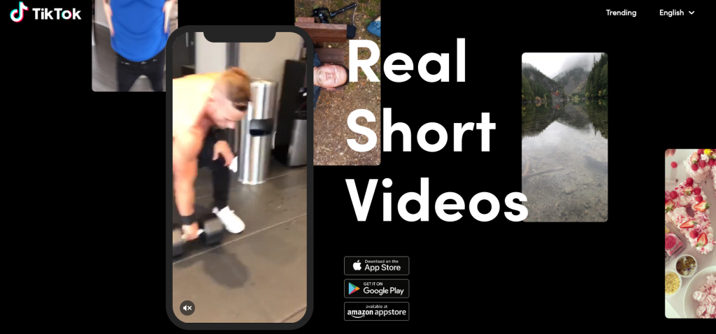 TikTok app screen shot