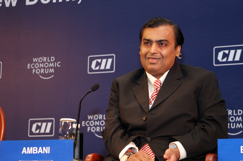 photo of India's richest man Mukesh Ambani