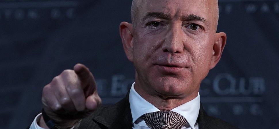 jeff bezos pointing finger