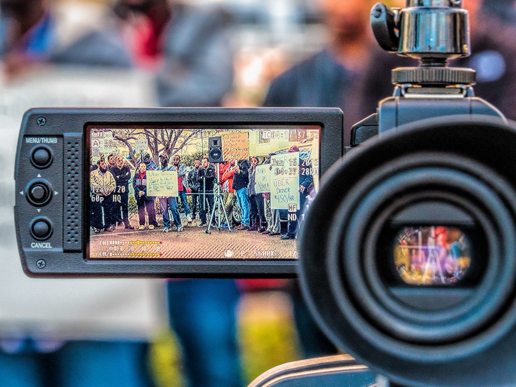 Uber drivers protest captured on camera